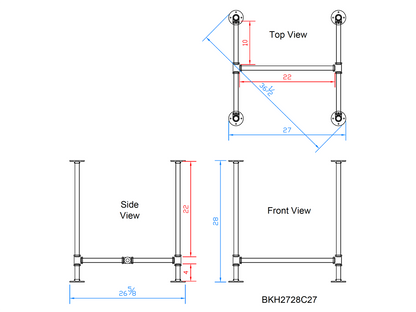 pipe table legs