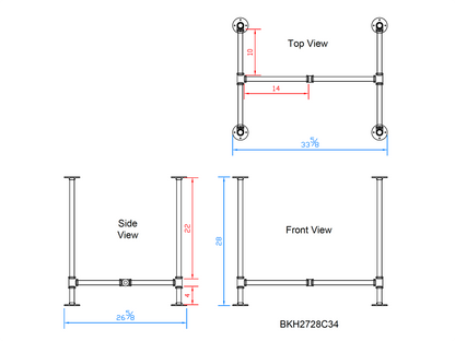 pipe table legs