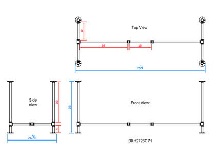 pipe table legs