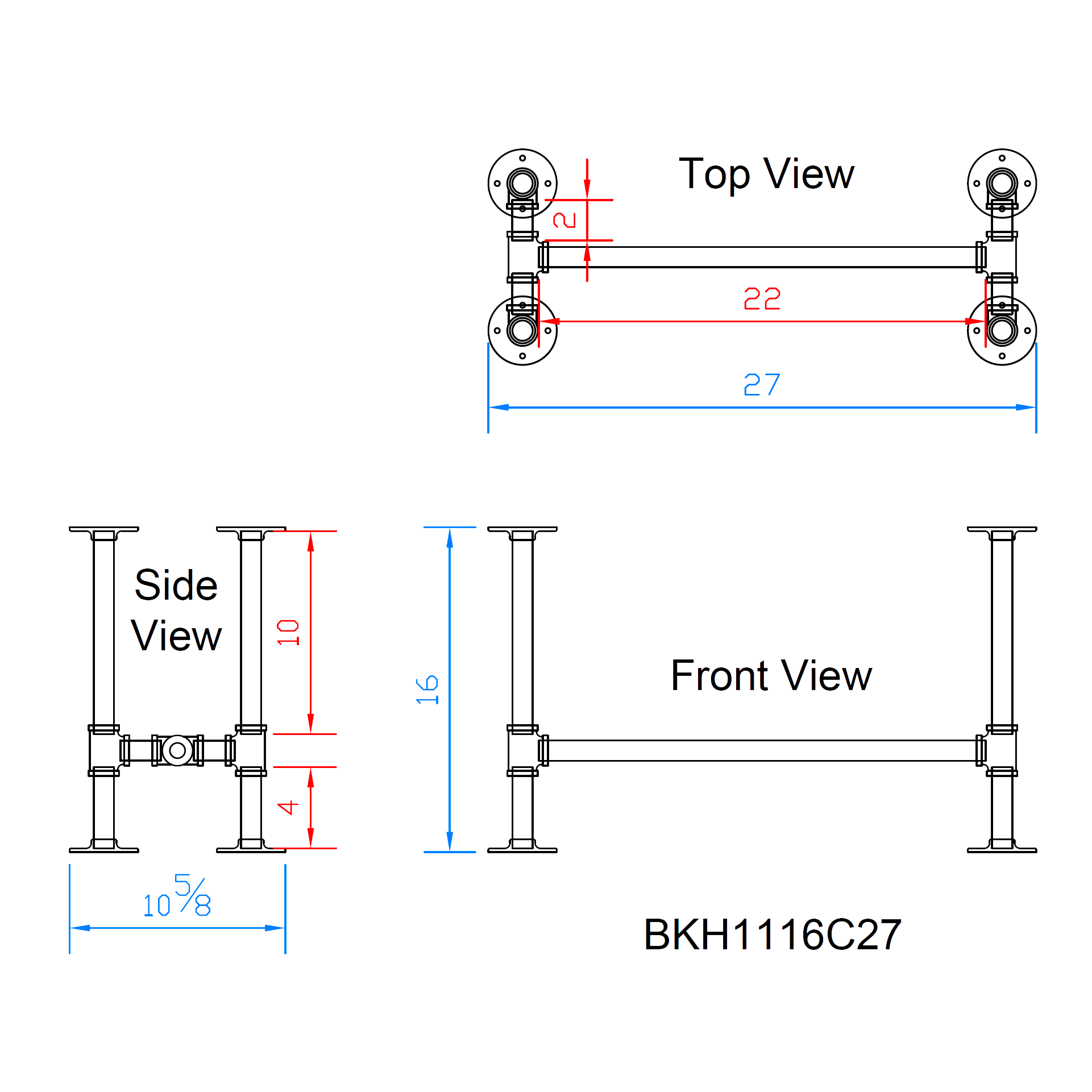 pipe bench legs