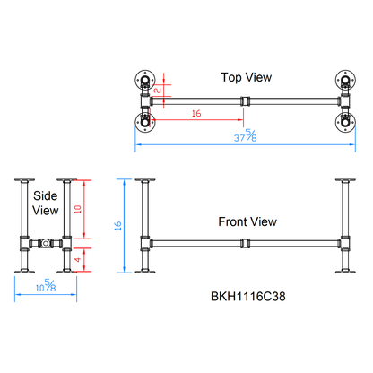 pipe bench legs