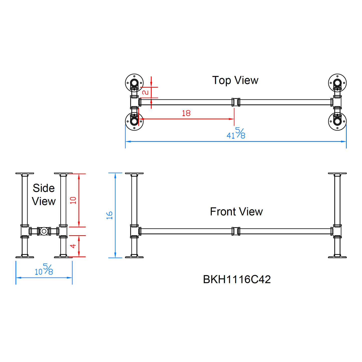 pipe bench legs