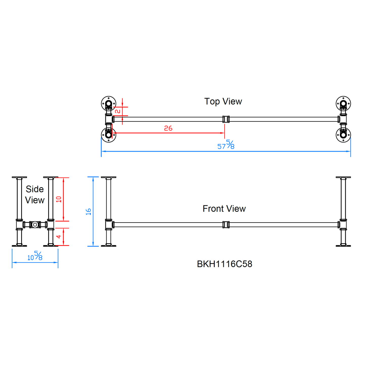 pipe bench legs