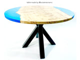 round dining table base, in black metal, spider-shaped #SS1311