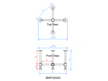 round pipe coffee table legs