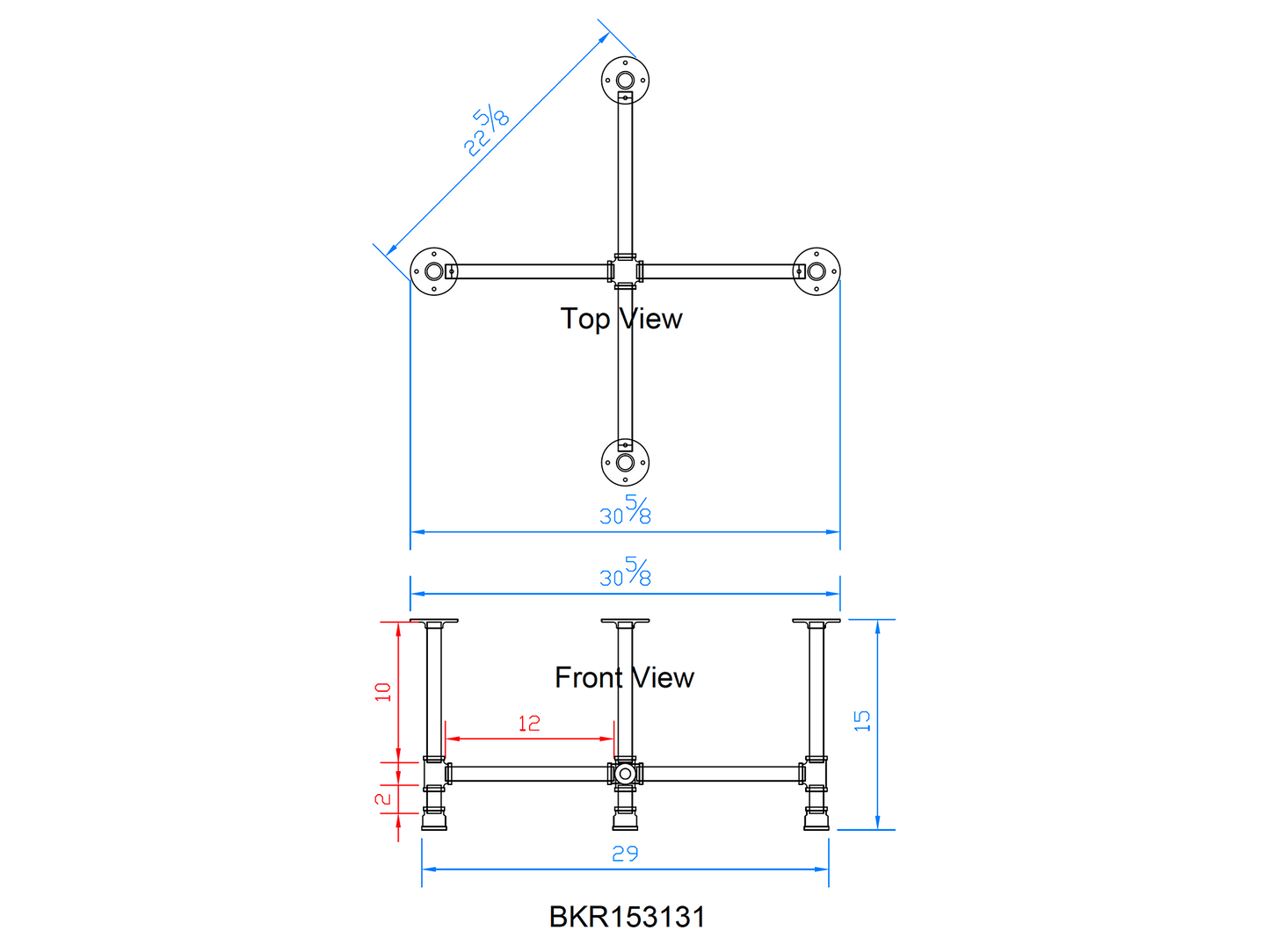 round pipe coffee table legs