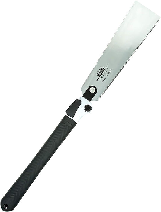 SUIZAN Japanese Folding Hand Saw Double Edge 9.5 Inch, RYOBA Pull Saw