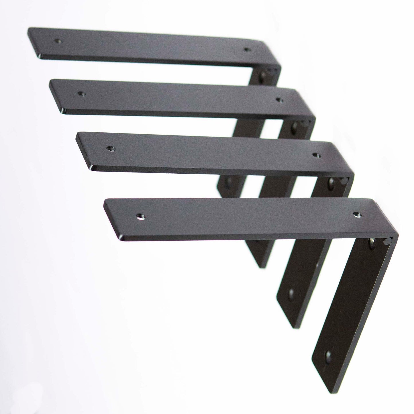 shelf brackets in black metal