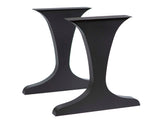 tulip-shaped dining table legs made in black metal