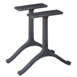 table legs for bench or coffee table, in cast iron, wishbone-shaped design